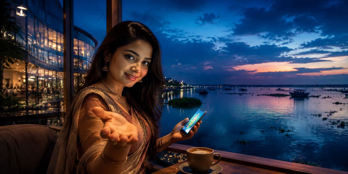 বাংলাদেশের সৈকতে একজন সদস্য মোবাইলে nagad88vip ক্যাসিনো উপভোগ করছেন